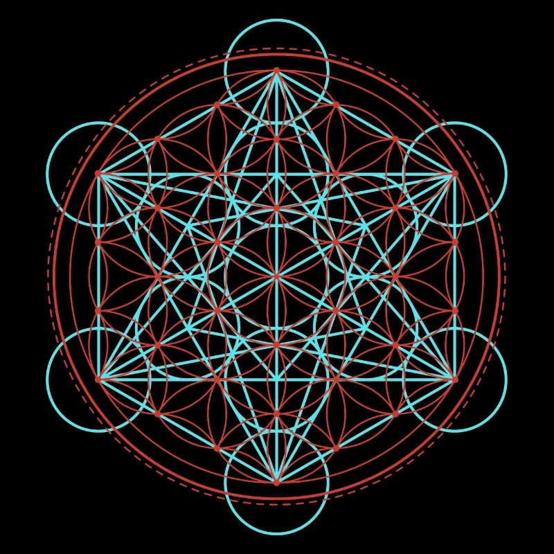 Lebendige Blume des Lebens Geometrie