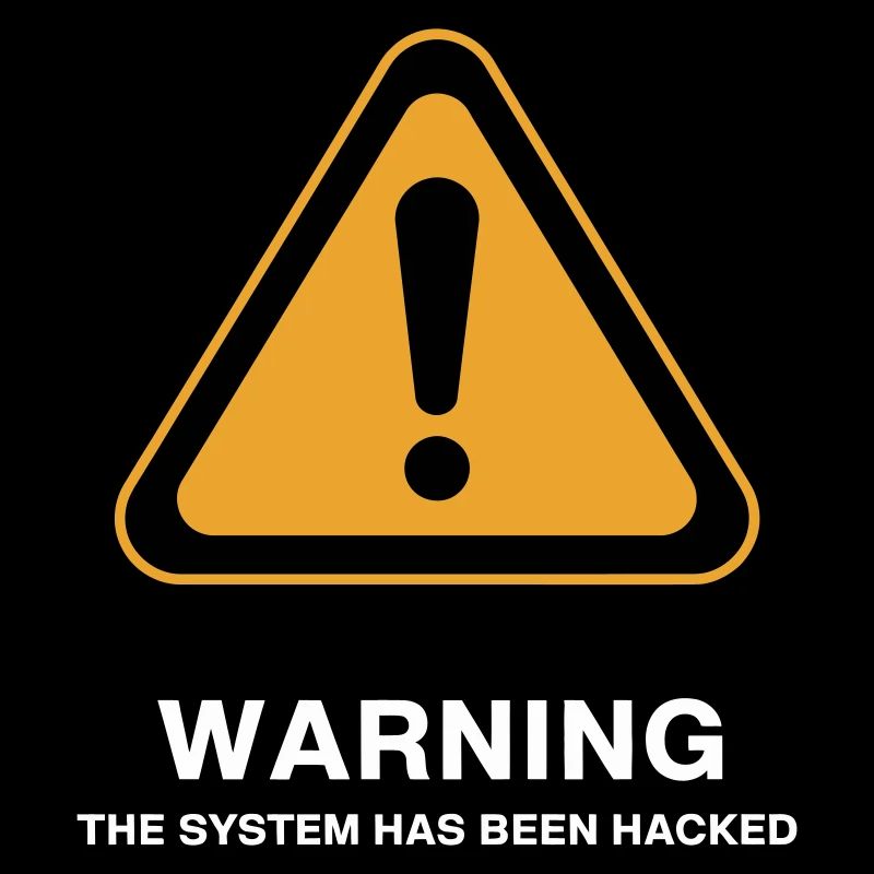 Icône d’avertissement du système piraté
