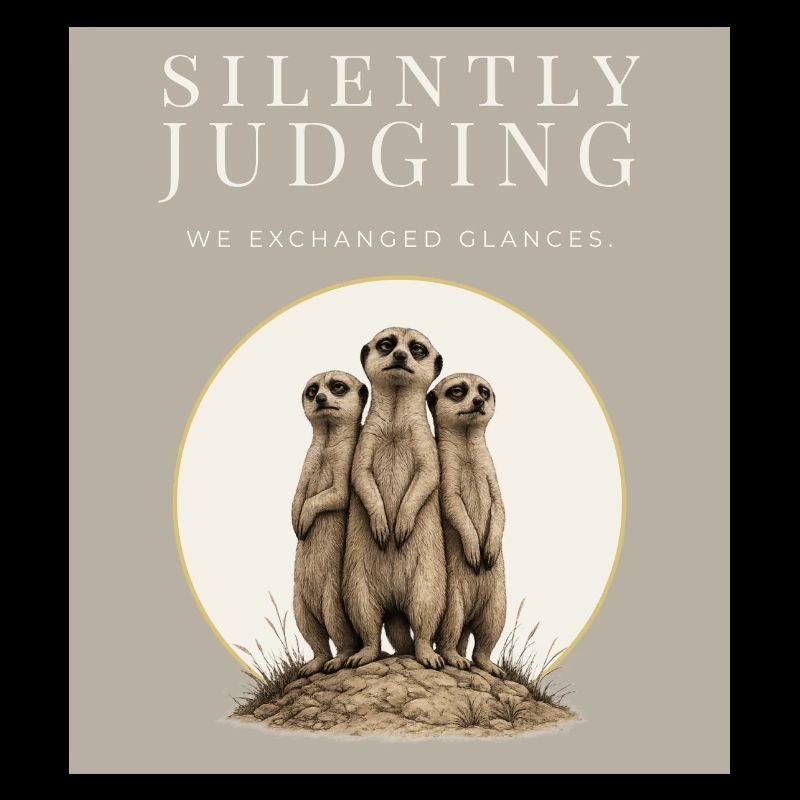 Silently Judging Funny Meerkat