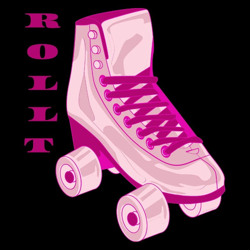 Pink Roller Skate Retro Pulse