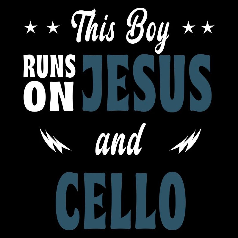 This boy runs on Jesus and cello