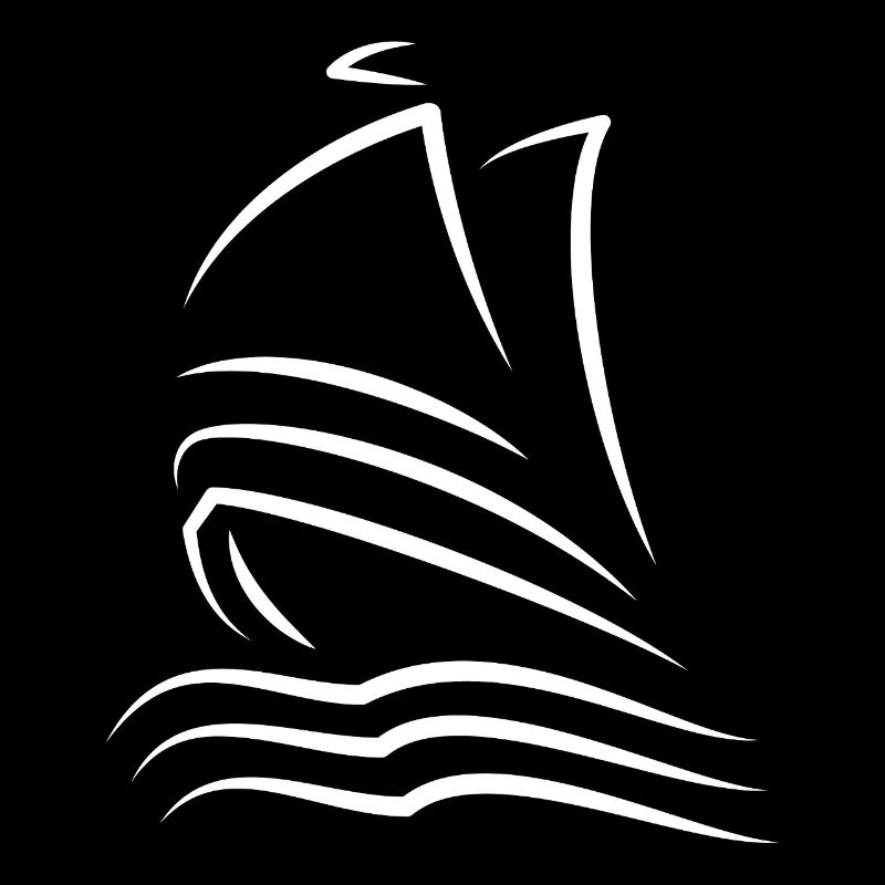 Minimalistisches Stretch-Segelschiff