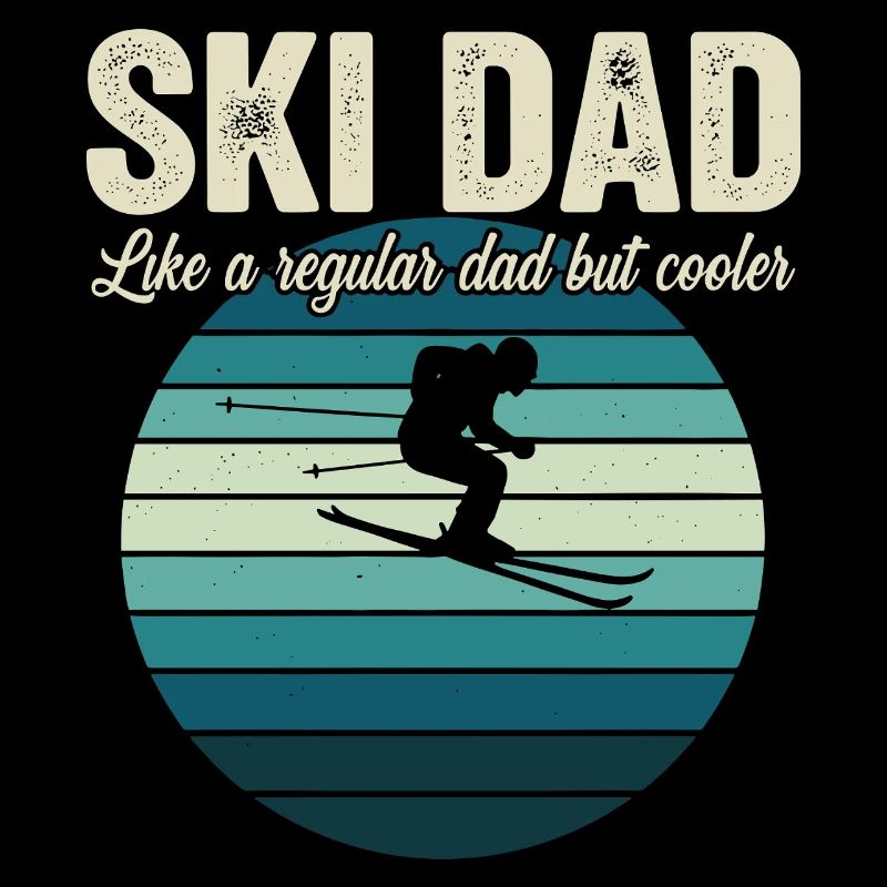 Funny Ski Dad Skier