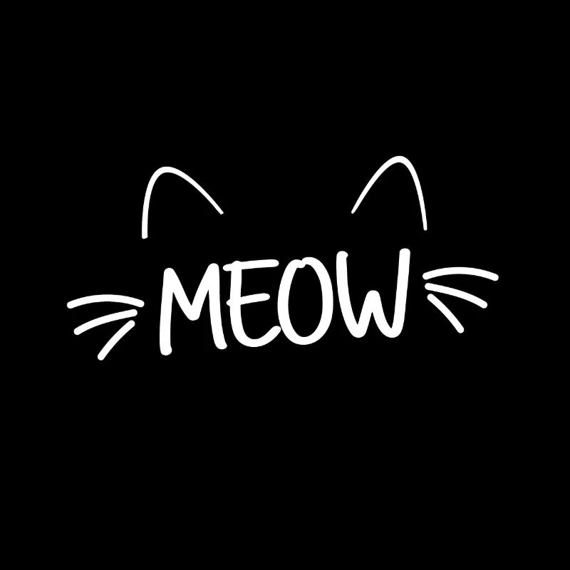 Chat Chat Motif Miaou Propriétaire De Chat
