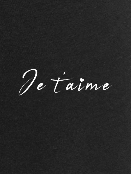 Je t’aime Script Romance