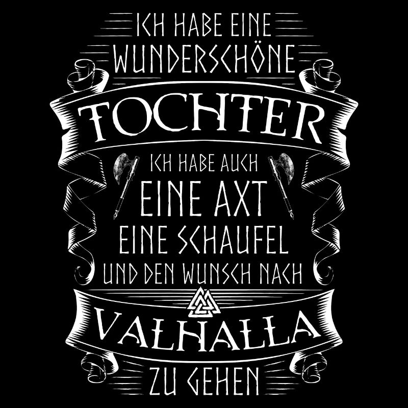 Vater Tochter Wikinger Spruch Valknut Valhalla