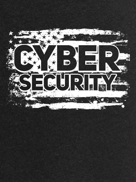 Cybersécurité USA Flag IT Computer