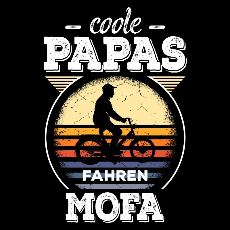 Coole Papas Mofa Retro Moped 2 Takt Motor Geschenk