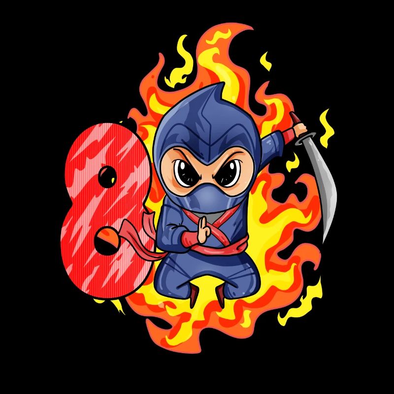 8ème anniversaire Garçon de 8 ans Ninja