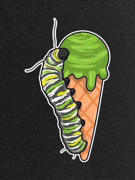 Glace gaufrée Chenille