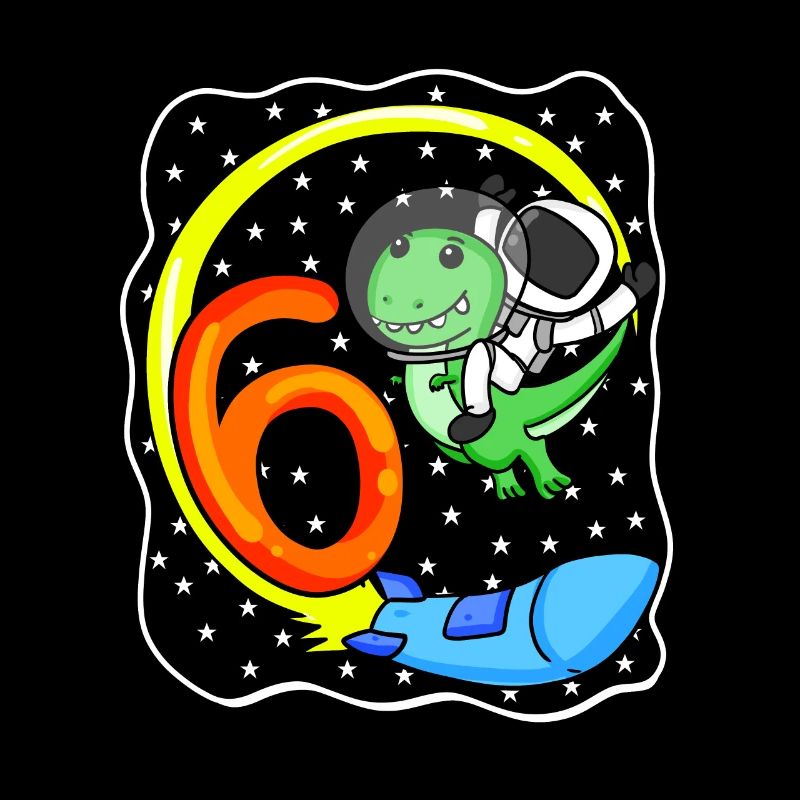 Jeune astronaute dinosaure de 6 ans