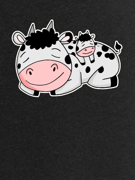 Vache avec bébé vache