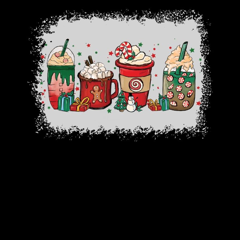 Tasse à café de Noël blanchie