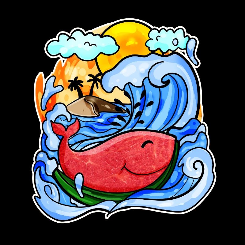 Baleine pastèque