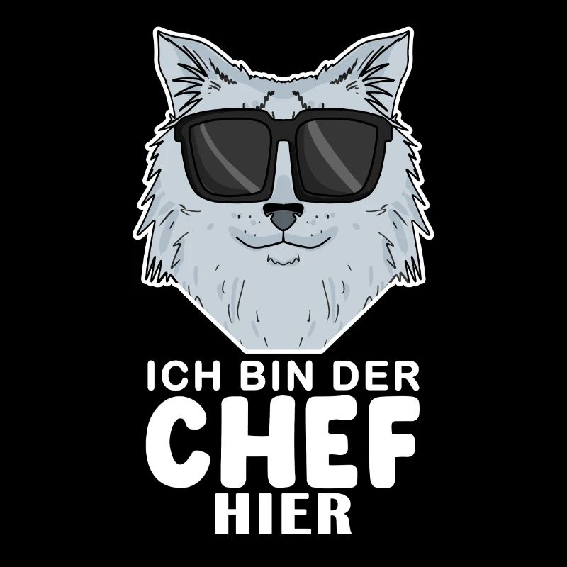 coole Katze - Sibirische Katze - Chef Spruch