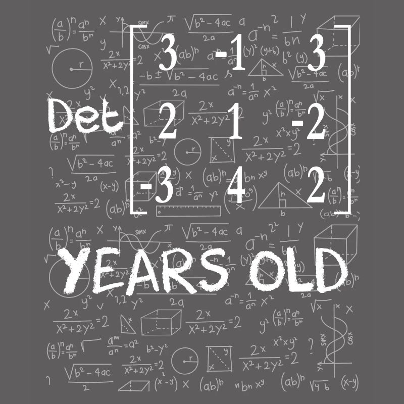 61st birthday 61 years matrix determinant math