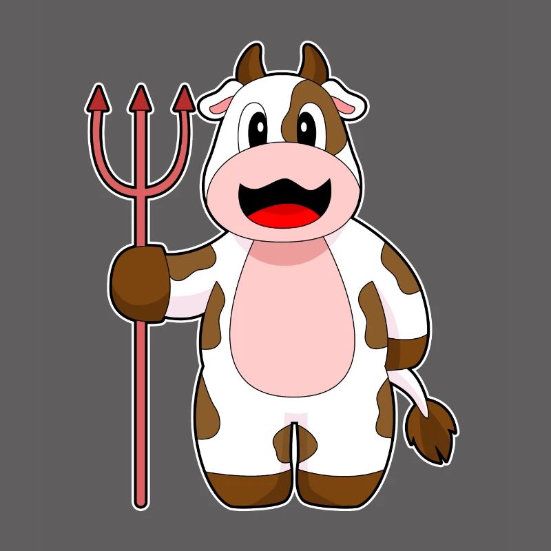 Vache Halloween Devil Trident