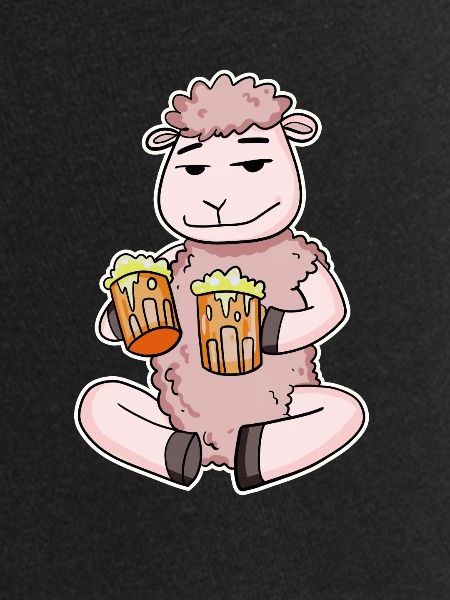 Sheep with beer