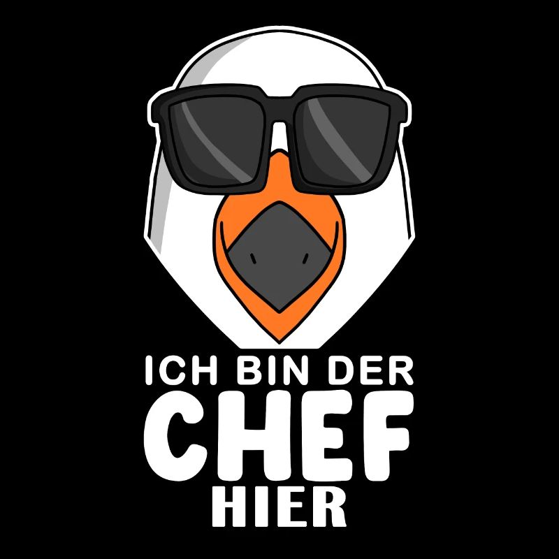 Chef Spruch mit Möwe Motiv