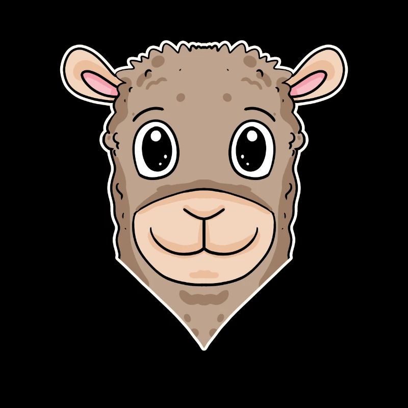Tête d’animal de lama Tête d’animal
