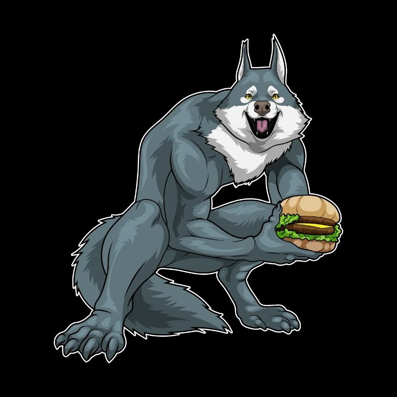 Werwolf Halloween Cheeseburger