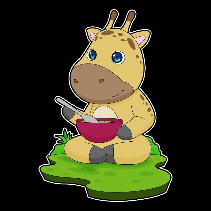 Cuisson dans un bol de cuisson pour girafes