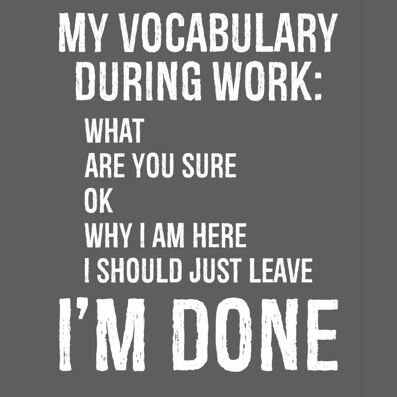 Mit ordforråd under arbejdet