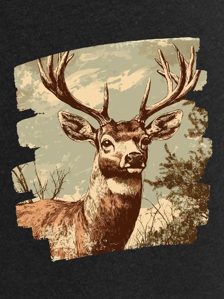 Hirsch mit Geweih