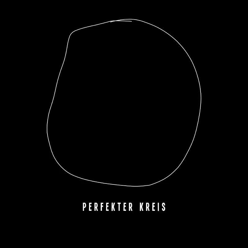 Perfekter Kreis Absurder Humor Minimal Geschenk