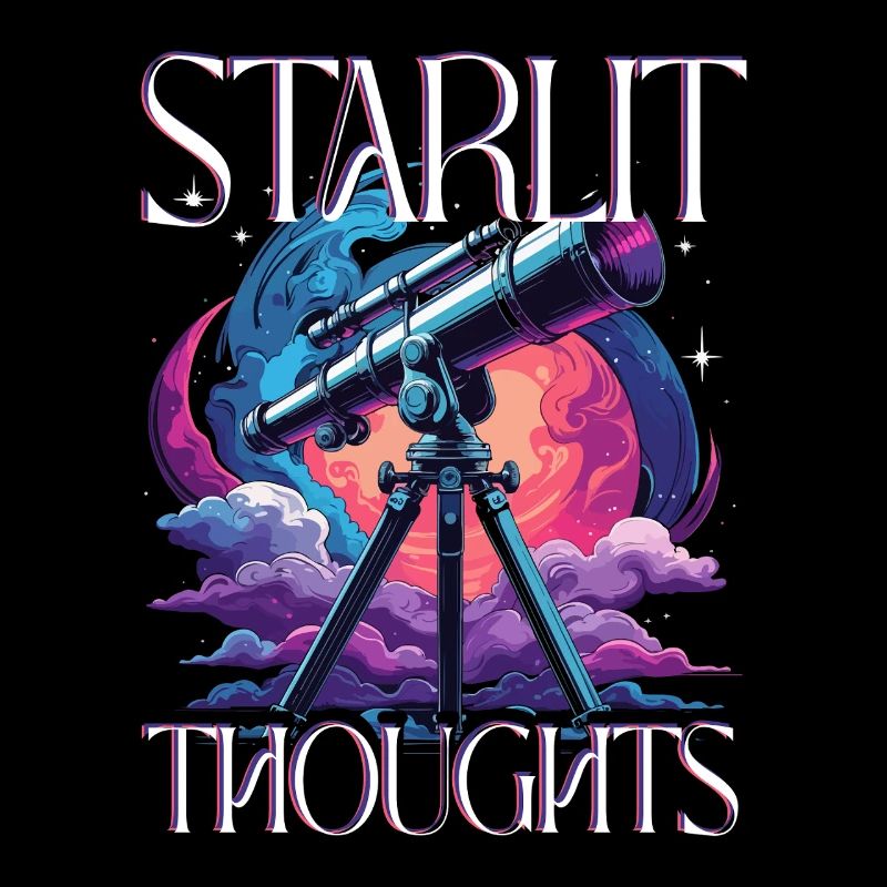 Astronom Sterngucker Stargazer Starlit Thoughts