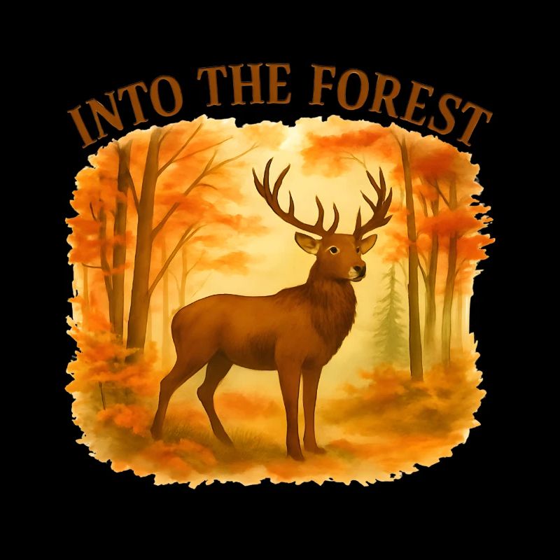Dans la forêt – Cerf d'automne