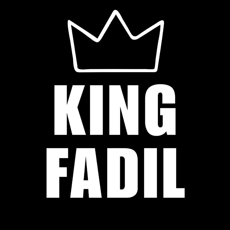 Fadil Name mit Buchstabe F - King Crown Hemd