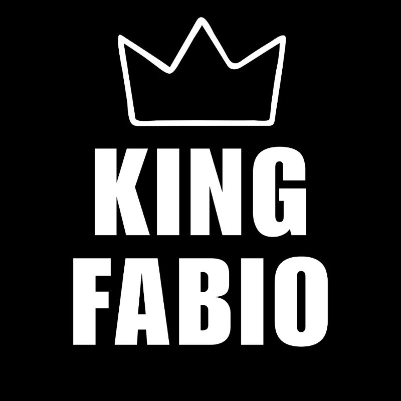 Fabio Name mit Buchstabe F - King Crown Hemd