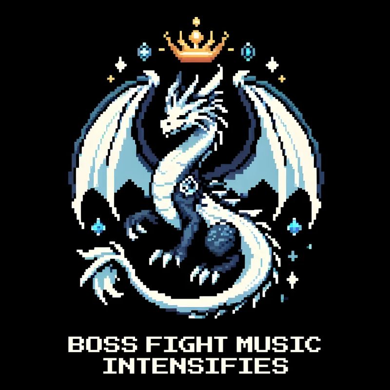 Bosskampf-Musik | Drache Pixel Art