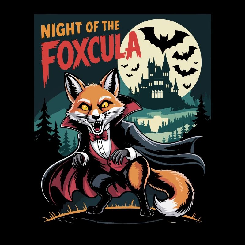 Fuchs Nacht am Schloss mit Vampiren