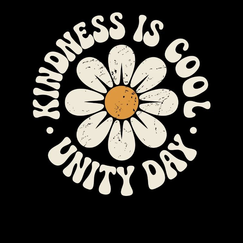 Kindness is cool retro beautiful message