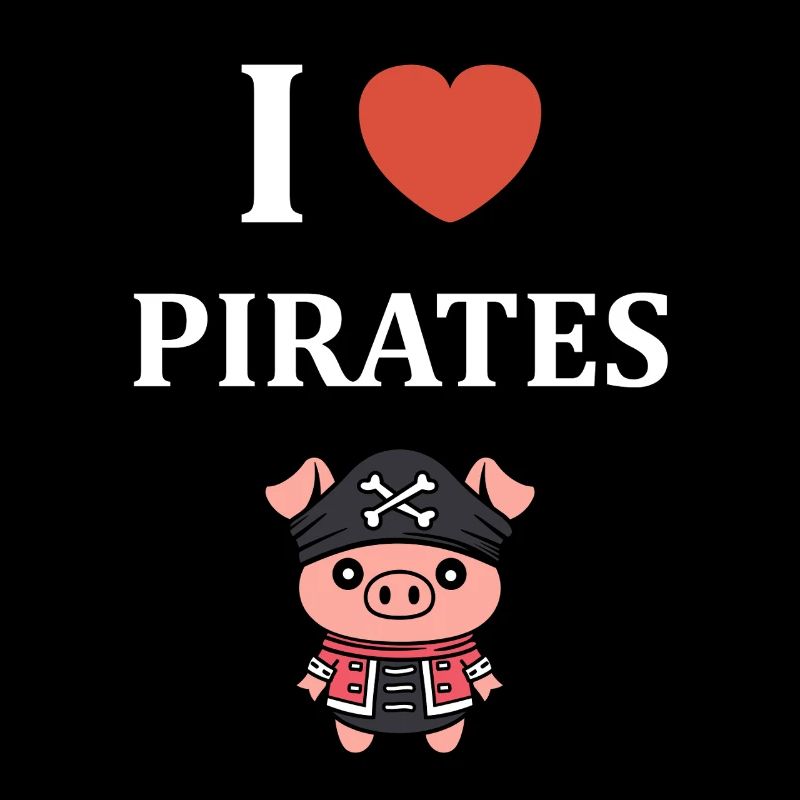 J'aime pirates cochons