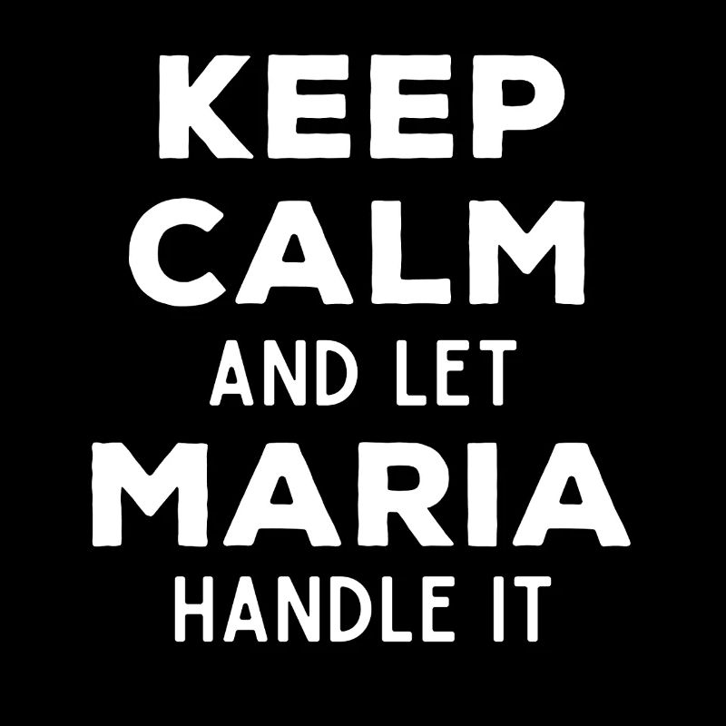 Keep Calm Lass Marie das regeln Lustiger Spruch