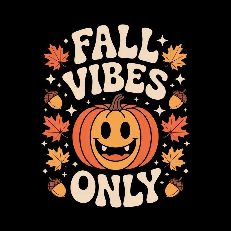 Fall Vibes Only Fall Pumpkin Halloween Mood