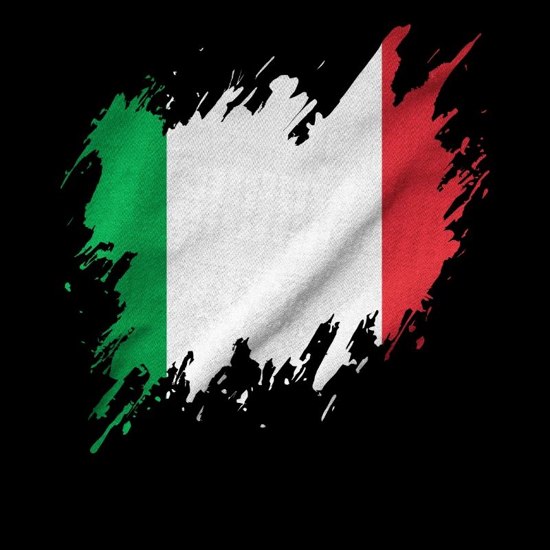 Drapeau italien, style déchiré