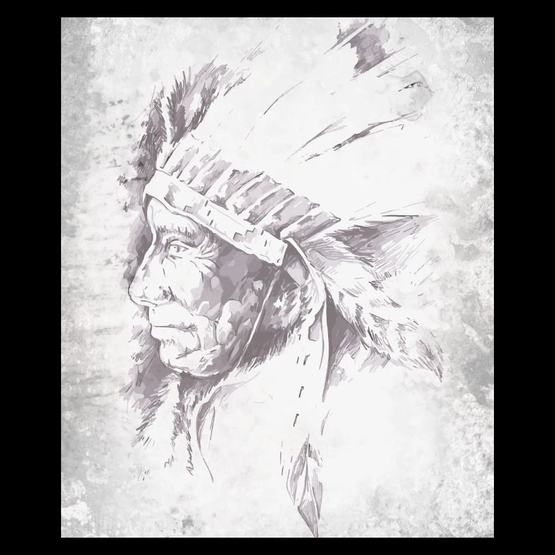 Native Grey Feather Chief