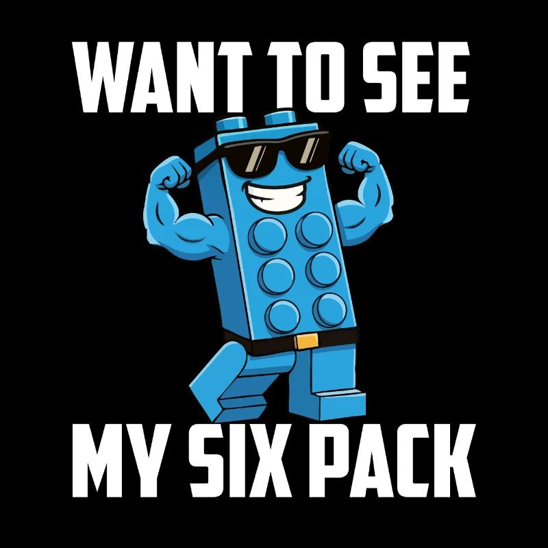 Je veux voir mon bloc de construction de briques Six Pack 