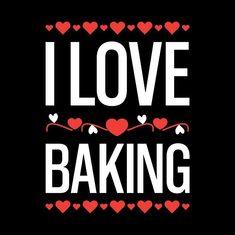 I Love Baking Hearts