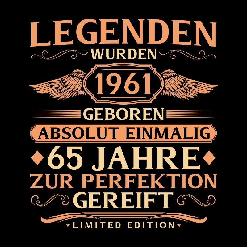 65e anniversaire absolument unique - né en 1961