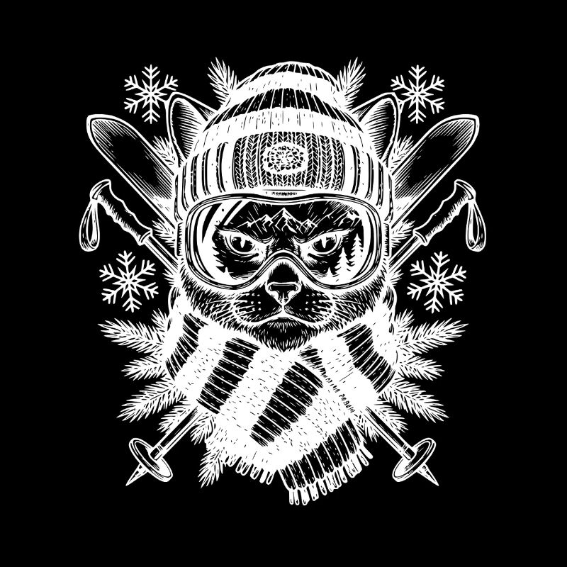 Ski chat Illustration Ski