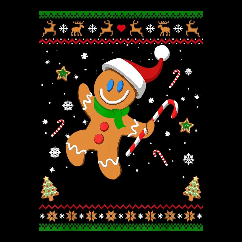 Hässliches Weihnachtspullover Lebkuchenmann Lustiges Geschenk