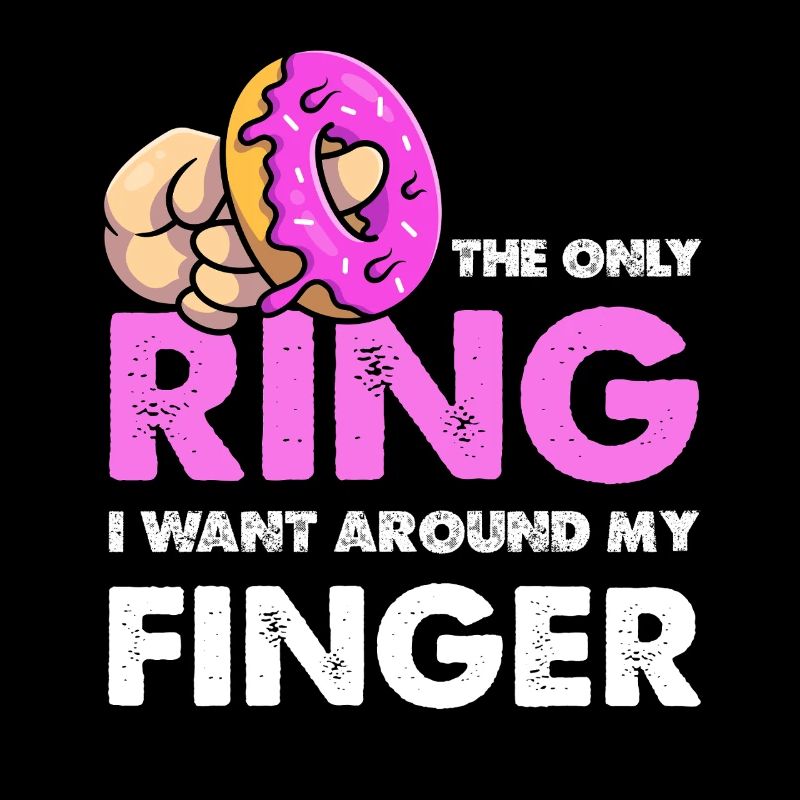 Nur der Donut-Ring am Finger