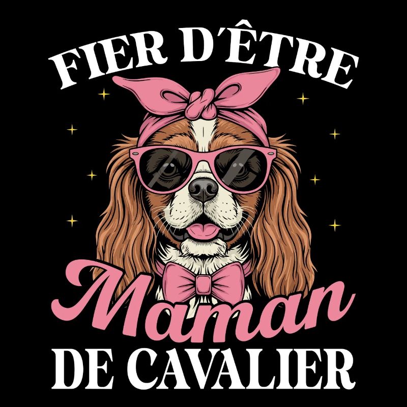  Stolz, Die Mama Eines Süßen Cavalier-hundes Zu