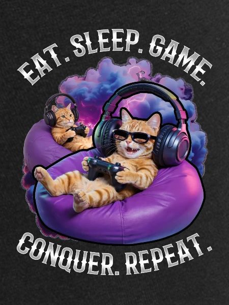 Chat gamer drôle