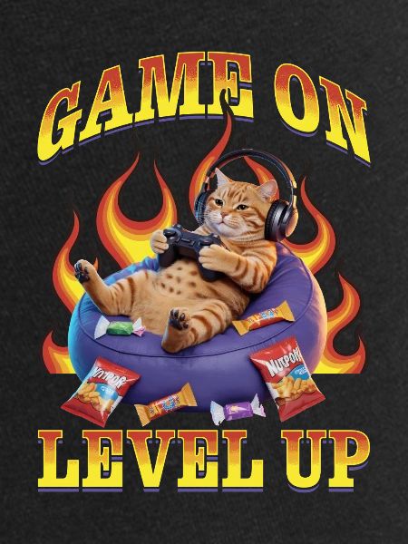 Chat gamer drôle